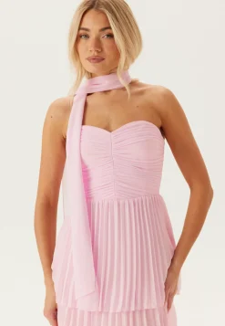 Pleated Bandeau Gown