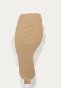 Pleated Front Heeled Sandal