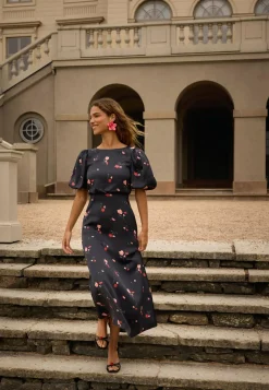 Puff Sleeve Ankle Dress