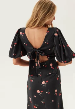 Puff Sleeve Ankle Dress