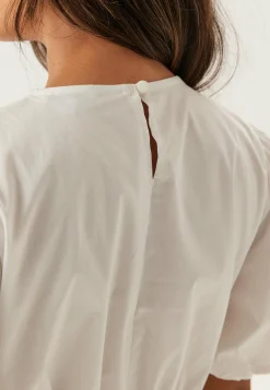 Puff Sleeve Peplum Blouse