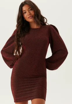 Puff Sleeve Sparkling Dress