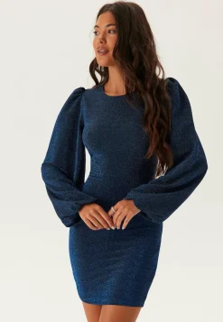 Puff Sleeve Sparkling Dress