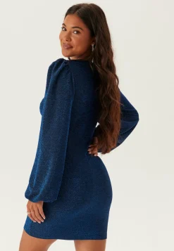 Puff Sleeve Sparkling Dress
