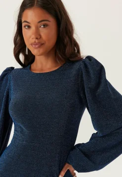Puff Sleeve Sparkling Dress