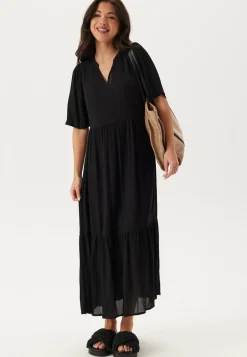 Puff Sleeve Viscose Dress