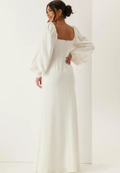 Puff Sleeve Wedding Gown