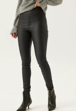 Push-up Coated Slim Trousers