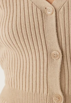 Rib Knitted Cardigan Dress
