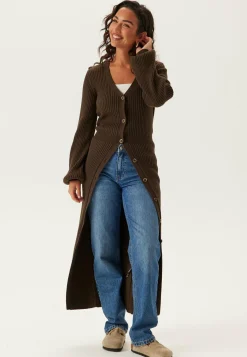 Rib Knitted Cardigan Dress