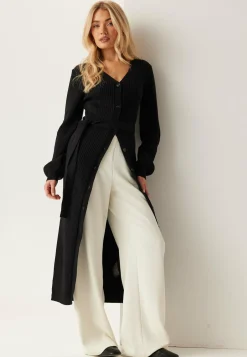 Rib Knitted Cardigan Dress