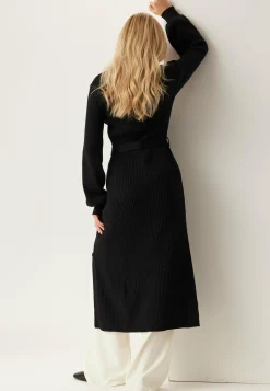 Rib Knitted Cardigan Dress