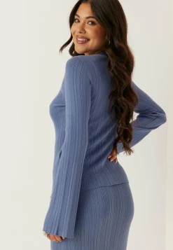 Rib Sculpted Knitted Cardigan