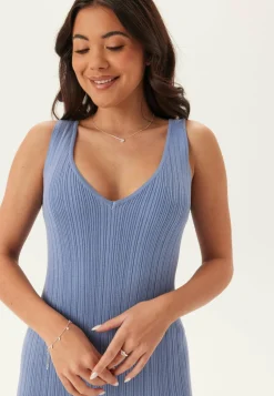 Rib Sculpted Knitted Dress