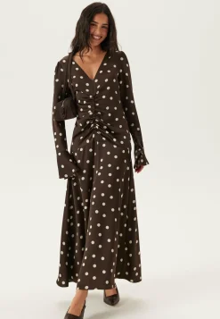 Ruched Front Midi Dress