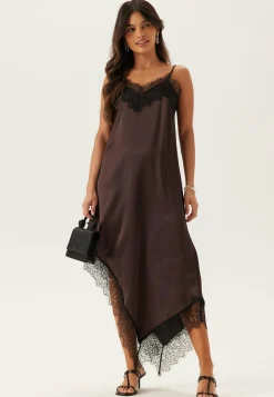 Satin Lace Slip Dress