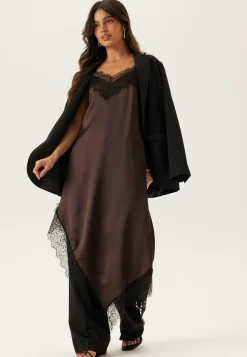 Satin Lace Slip Dress