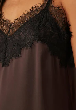 Satin Lace Slip Dress