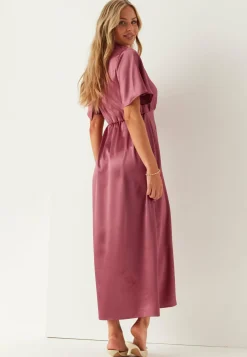 Satin Scarf Maxi Dress