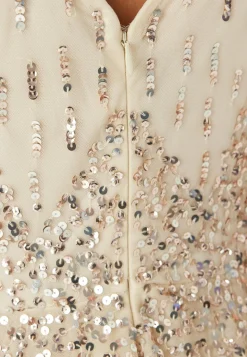 Sequin Sunray Sleeveless Maxi Dress