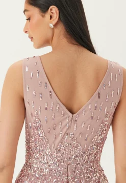 Sequin Sunray Sleeveless Maxi Dress