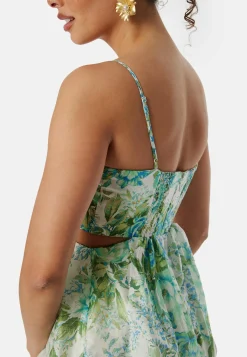 Shauna Scallop Trim Midi Dress