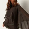 Sheer Chiffon Cape