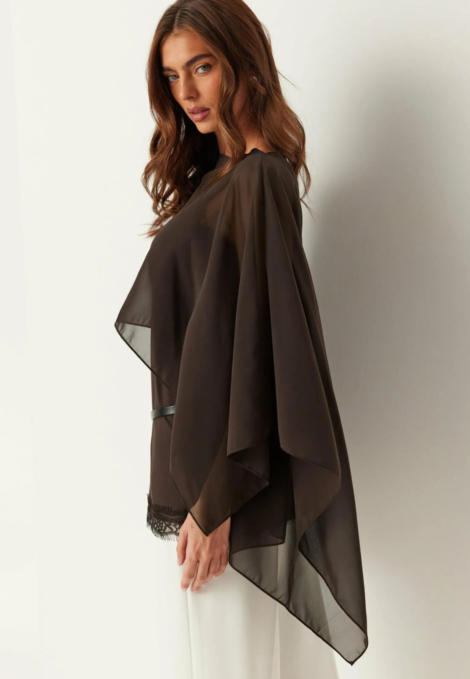 Sheer Chiffon Cape