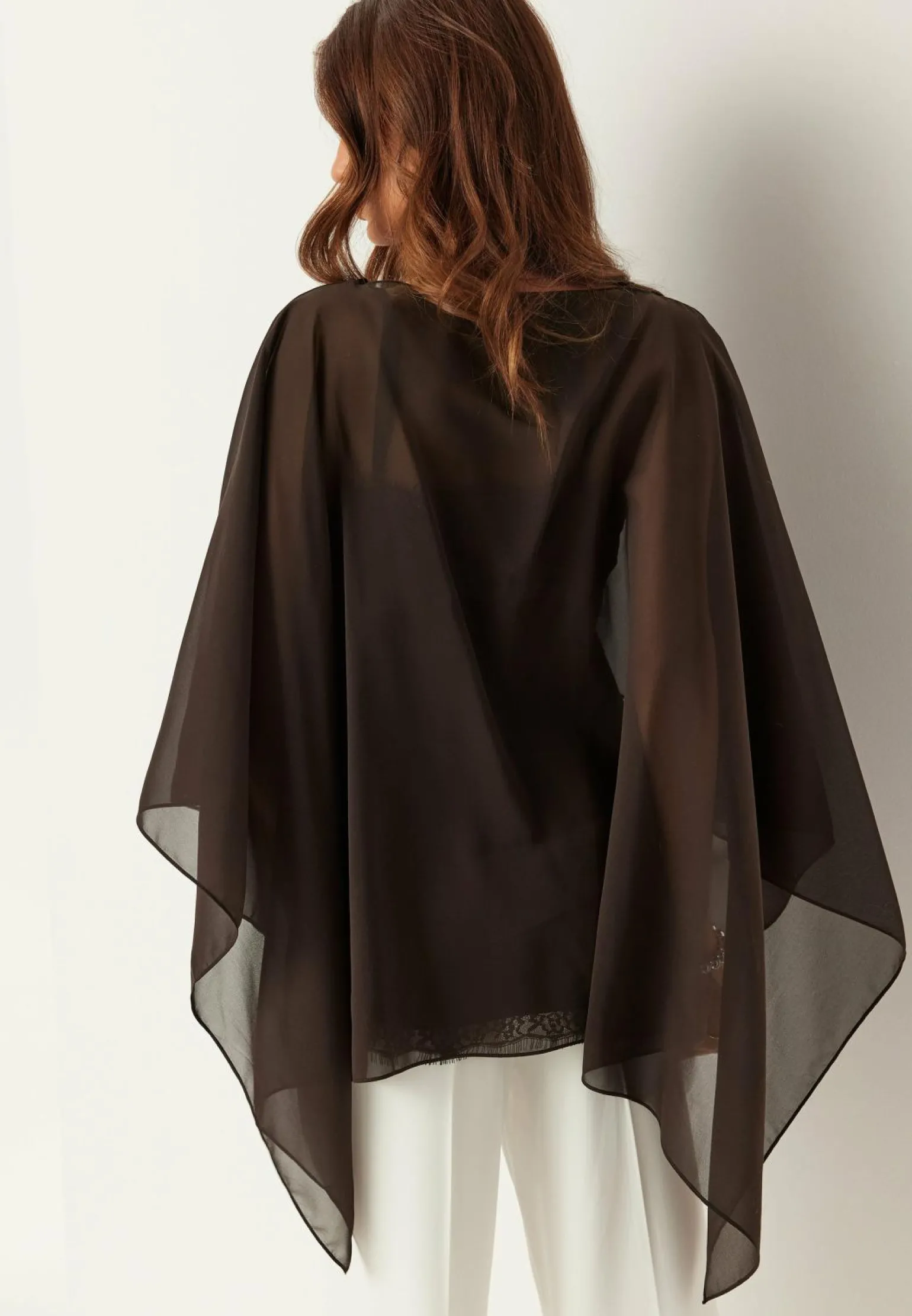 Sheer Chiffon Cape