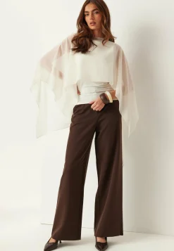 Sheer Chiffon Cape
