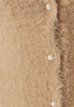 Short Sleeve Fluffy Knitted Cardigan