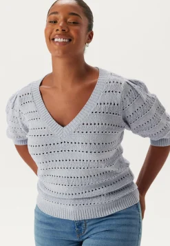 Short Sleeve Knit Sweater
