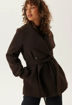 Short Wool Blend Coat