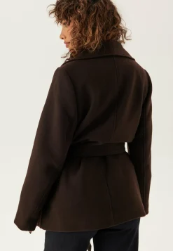 Short Wool Blend Coat