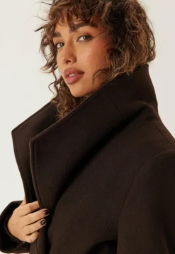 Short Wool Blend Coat