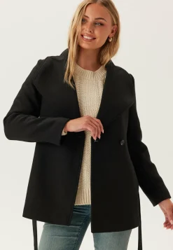 Short Wool Blend Coat