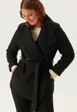 Short Wool Blend Coat