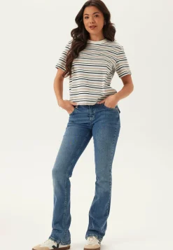 Slfessentail Striped Boxy Tee