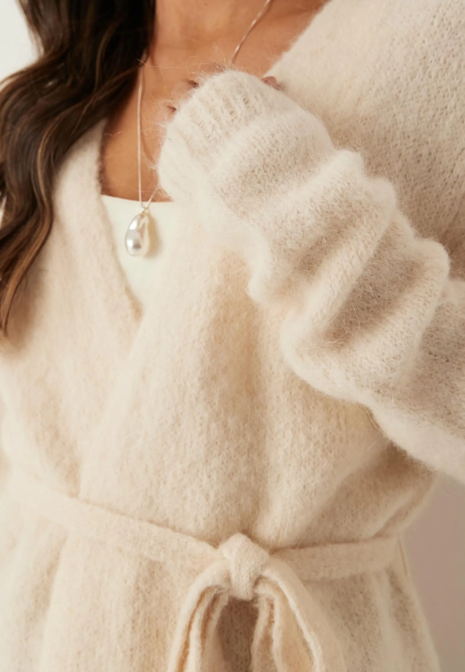 Slfgabella Ls Knit Belt Cardig