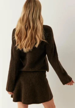 Slflulu Brushed Hw Knit Skirt