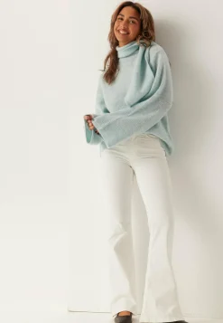 Slflulu Ls Bow Knit