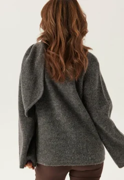 Slflulu Ls Bow Knit