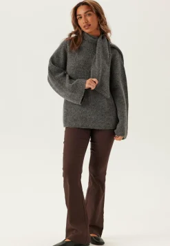 Slflulu Ls Bow Knit