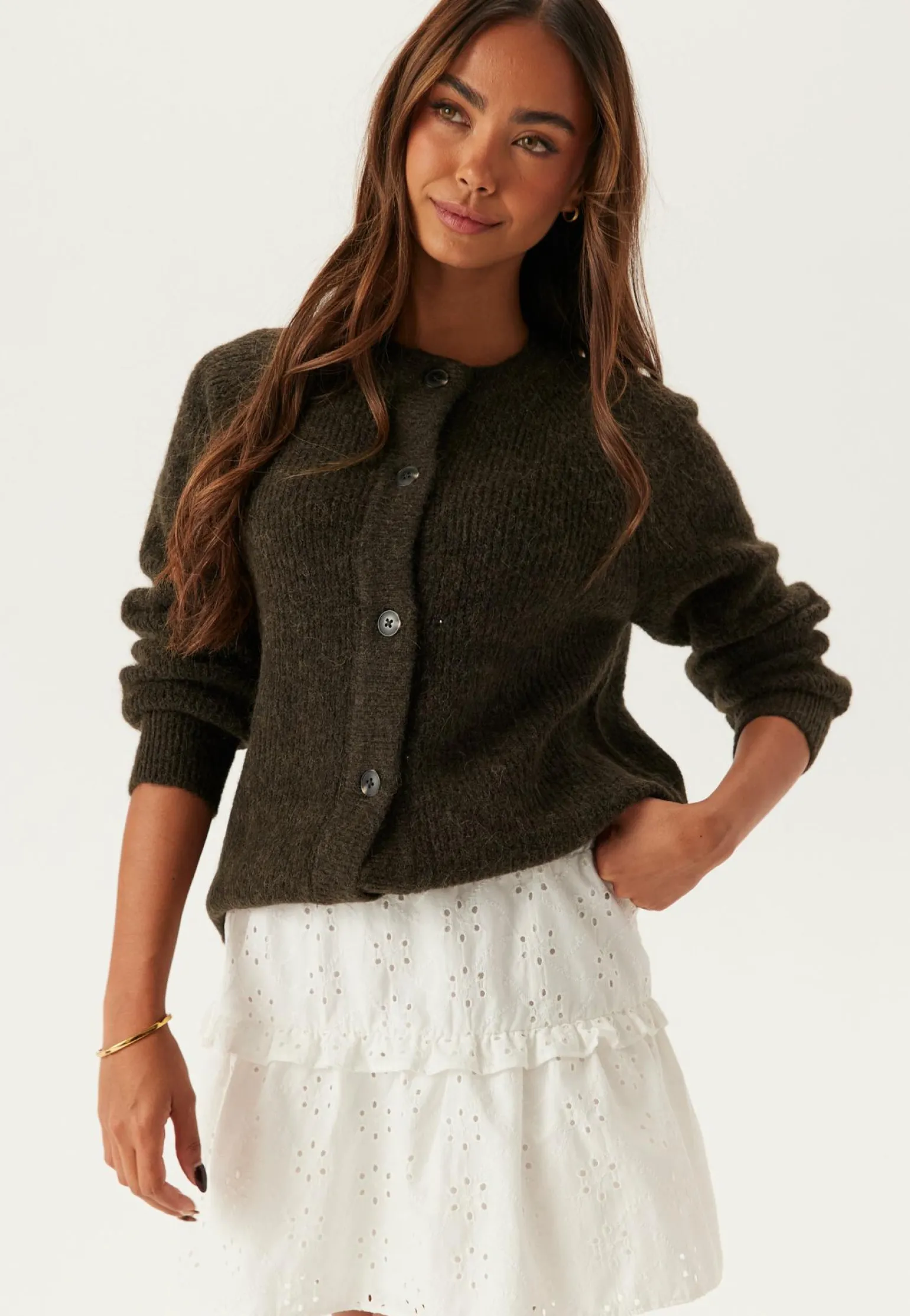Slflulu Ls Knit Short Cardigan