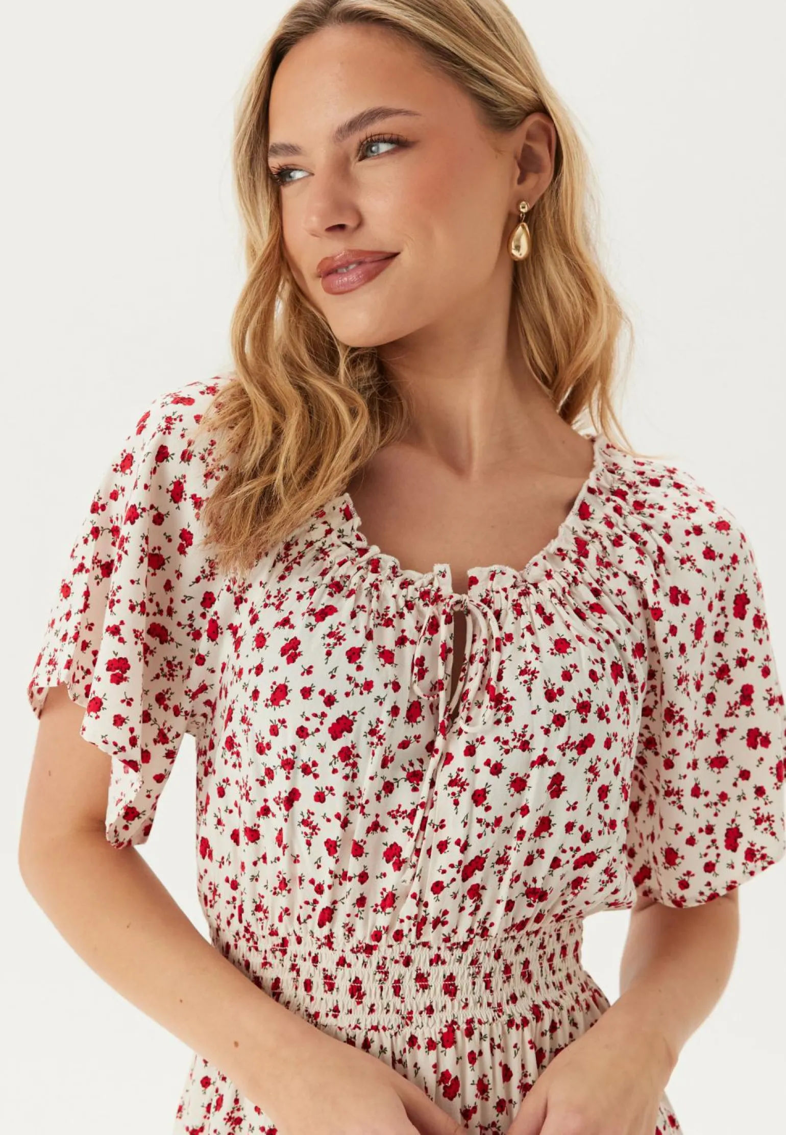 Smock Maxi Viscose Dress