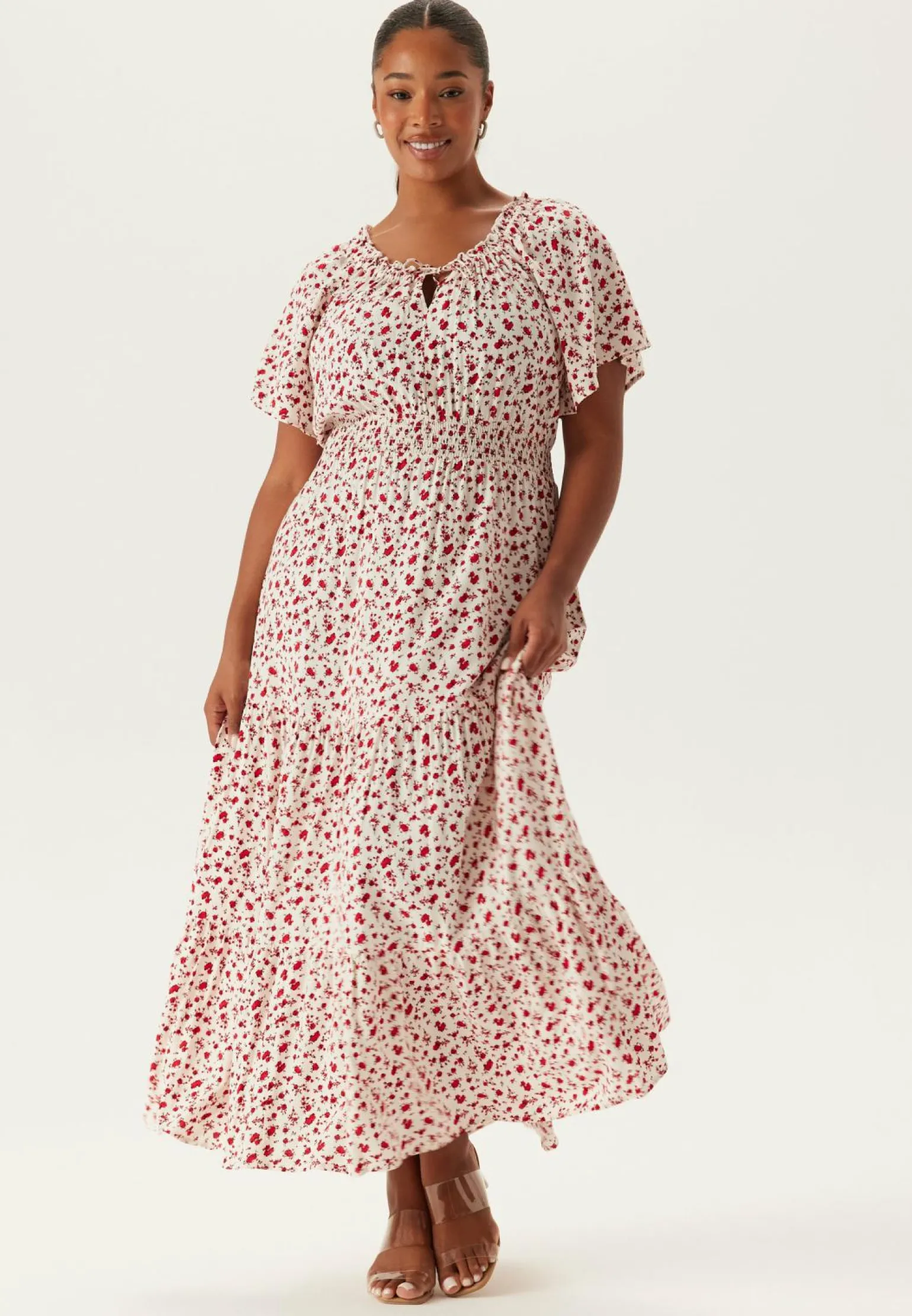Smock Maxi Viscose Dress