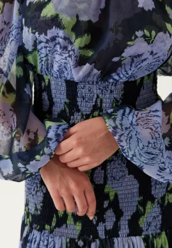 Smock Off Shoulder Maxi Dress
