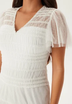 Sonia Mesh Frill Dress