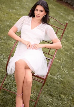 Sonia Mesh Frill Dress