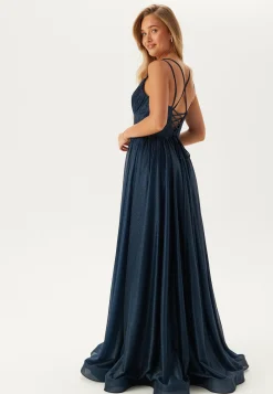 Sparkling Evening Dress With Tie Back